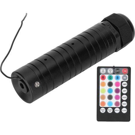 Lampe LED à fibre optique 12 V pour voiture, éclairage coloré de plafond avec télécommande (1/5)