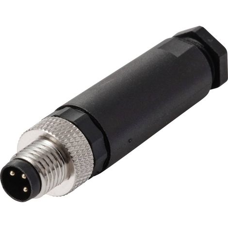TRU COMPONENTS TC-13752056 Connettore da incasso sensore/attuatore M8 x 1 Spina dritta Numero di poli: 3 1 pz.