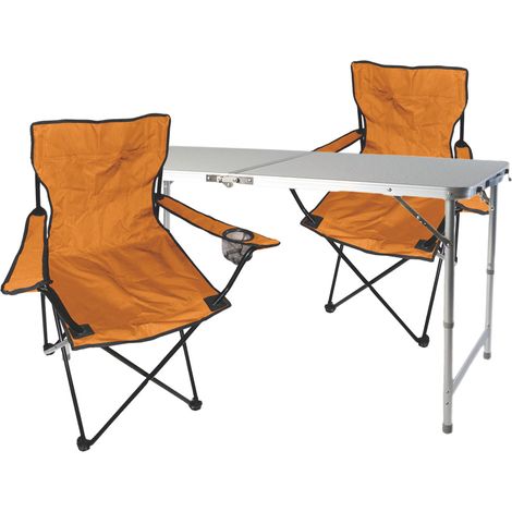 3-teiliges Campingmöbel Set orange-MMC330872+2xMPO2468 (1/5)