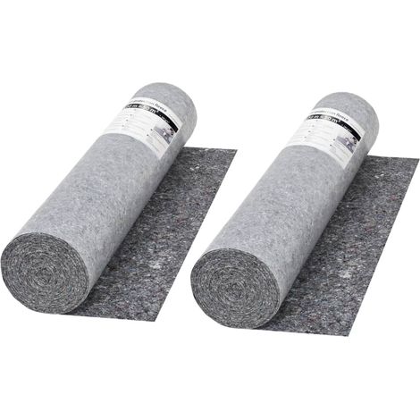 Bâche de protection contre peinture 2 pcs 50 m 280 g/m² Gris (1/5)