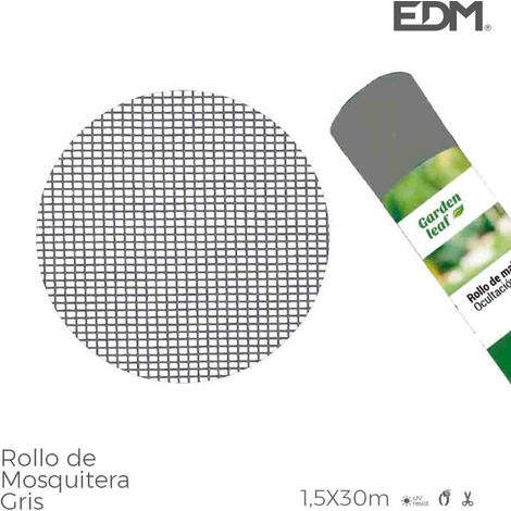 Rouleau de moustiquaire de couleur grise 1,50x30m (1/4)