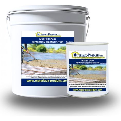 Mortier epoxy réparation reconstitution - 5 Kg Gris - MATPRO (1/4)