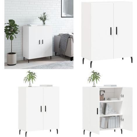 Buffet blanc 69,5x34x90 cm bois d'ingénierie - Buffet - Armoire - Meuble De Rangement - Mobilier - Cuisine - Home & Living