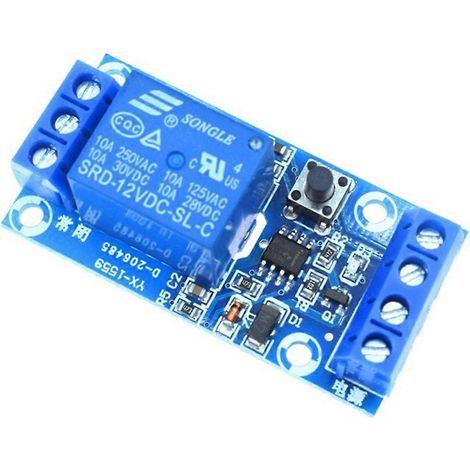 12V 1-Kanal selbstverriegelndes bistabiles Ein-Knopf-Start/Stopp-Relaismodul