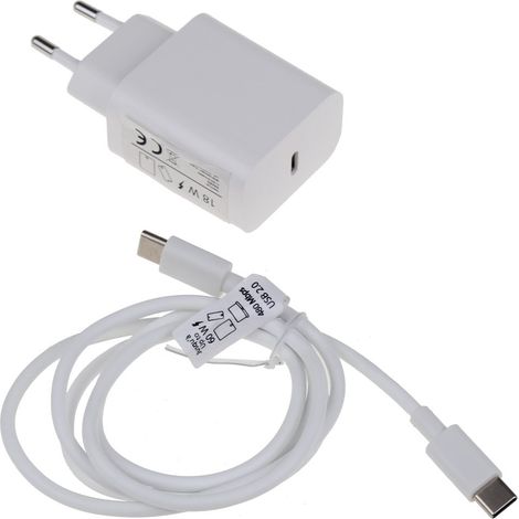 Erard - kit ladegerät 5v-3a + kabel usb c 18w - 728110 - 3700117281107