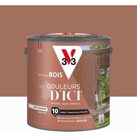 Vernice per legno per esterni V33, Colors from Here, Terracotta vellutata, 2L V33