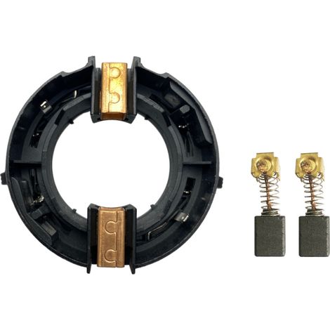 Trade-Shop Motorkohlenhalter / Kohlebürstenhalter inkl. Motorkohlen kompatibel mit Makita Bohrhammer Schlagbohrmaschine ersetzt 638236-7 638413–1 (1/3)