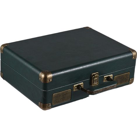 Decdeal Tourne-disque vinyle vintage BT Phonographe USB Enregistrement 33/45/78 tr/min Prise en charge des disques 7/10/12 pouces Platine vinyle portable avec haut-parleurs Entrée audio 3,5 Sortie lig (1/5)