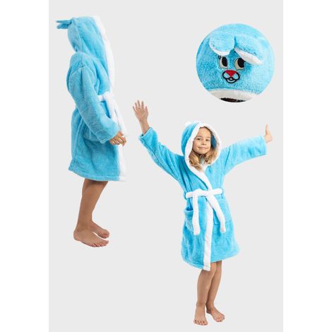 Bademantel mit Kapuze für Mädchen und Jungen, Größe 5/6 Jahre, 116 € als Geschenk (1/5)