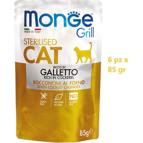 Monge Gatti STERILIZZATI SUPERPREMIUM Jelly 6x85 GR
