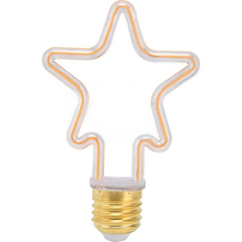 Ampoule LED E27, culot à vis, forme d'étoile, style rétro, décoration intérieure et lumineuse de fêtes (1/5)
