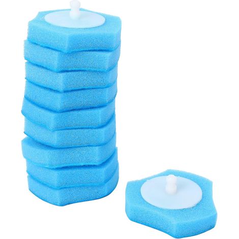 Lot de 32 têtes de brosse de rechange pour WC, brosse de toilette jetable (1/5)