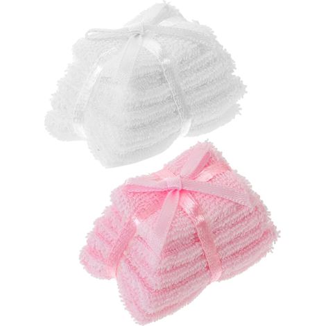 2pièces Lot de Serviettes de Bain Miniatures pour Maison de Poupée Accessoires de Salle de Bain Décoratifs pour Collectionneurs de Maisons de Poupée (1/5)