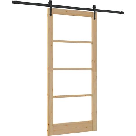 Maison Exclusive - Schiebetür ORKDAL Natur 93 x 202 cm Massivholz