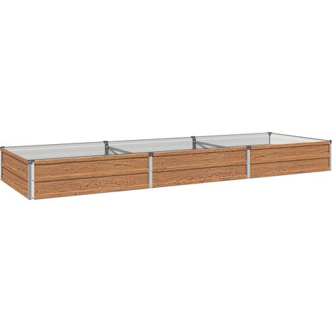Jardin surélevé Chêne Brun 240 x 80 x 24 cm vidaXL