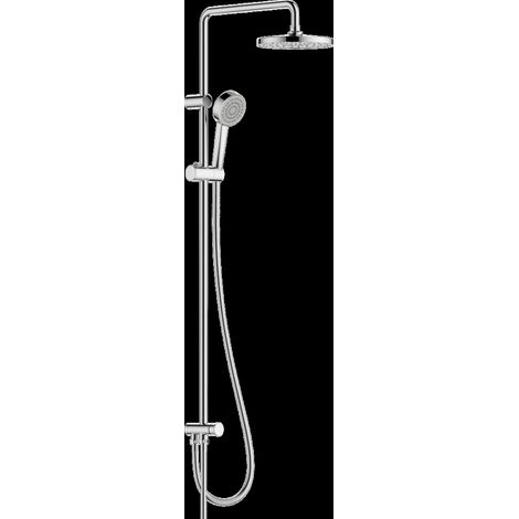 Duschsystem Hansabasic ohne Thermostat, Kopfbrause 200 mm, chrom - 55380130 (1/4)