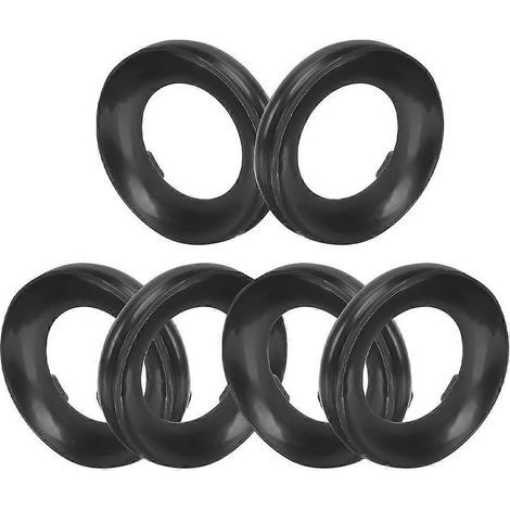 6er-Set Eierhalter aus Kunststoff, Präsentationsständer, Untersetzer für kugelförmige oder kürbisförmige Eier, für Bastelarbeiten – 8 x 8 cm – Schwarz (1/4)