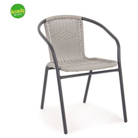 Sedia con braccioli Bizzotto Ripley grigio 73 x 53 x 58 cm (1/6)
