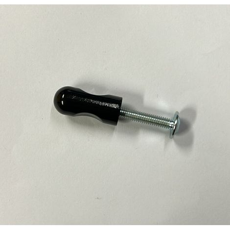 ORECA - POMOLO IN ABS PLACCATO NERO 10X23MM