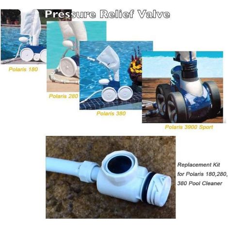 Ultra Durable D29 UWF Quick Disconnect et 9-100-9002 Kit de remplacement de soupape de surpression Ajustement parfait pour les nettoyeurs automatiques de piscine Polaris 180 280 380 3900 (1/4)