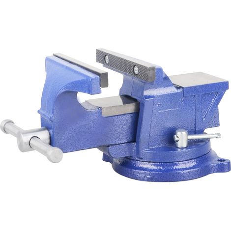 Étau d'établi robuste de 12,7 cm avec enclume forgé, base pivotante à 360° et pince de bureau (1/5)