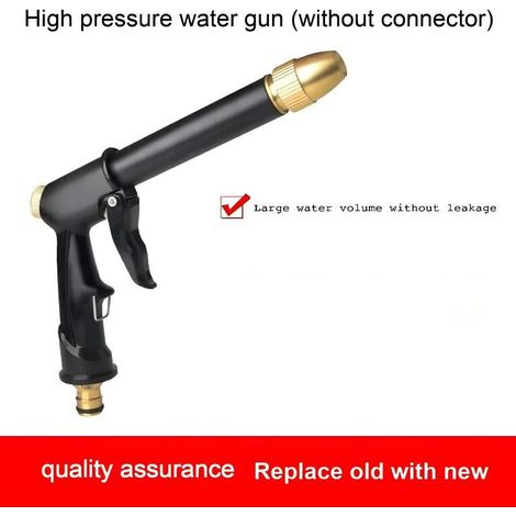 (1 pistolet à eau) Outil de nettoyage pour le lavage de voiture, pistolet à eau portable haute pression, nettoyeur de jardin, arroseur de jardin (1/4)