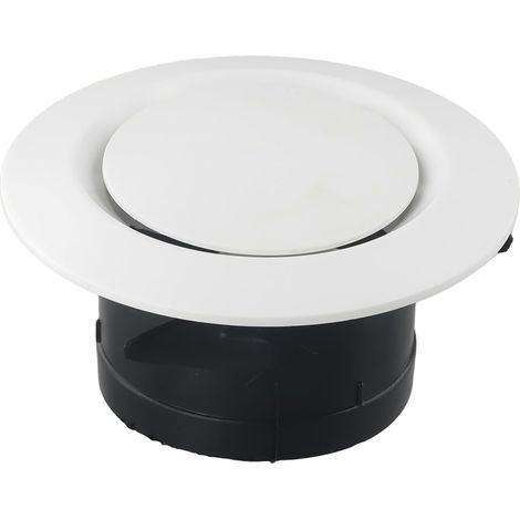 Adjustable Air Vent Cover, Adjustable Round Air Diffuser, Adjustable Warm Air Vent for Indoor Fresh Air Outlet (100mm) (1/4)