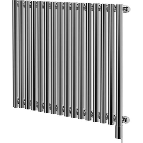 Wholesale Domestic Sinclair Chrome 600mm x 795mm Horizontal Single Panel Electric Radiator (1/5)