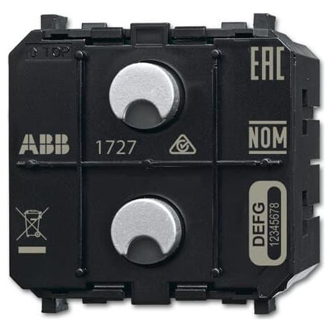 Capteur Actionneur f@h Zénit 2 touches LED 1xTOR 230V Wireless 2CKA006200A0108 ABB BJE521597