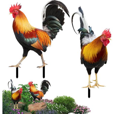 Gartenstecker Rustikales Rasenmannequin Paar starke