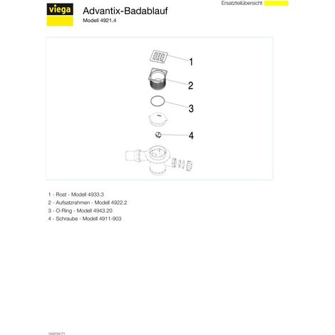 Viega HCF71 drain de douche gris 40x50 cm (1/5)