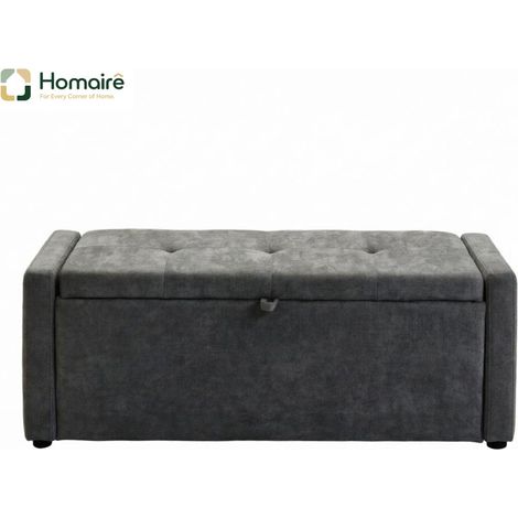 Aufbewahrungseinheit mit Schubladen, grau, im Holzdekor 122 x 48 x 44 cm HOMAIRE (1/5)