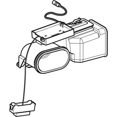 Geberit 242523001 Unité d'aspiration pour filtre à charbon actif