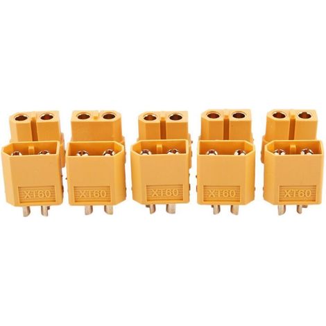 5 X Paires RC XT60 Mâle et PAIRE Connecteur de Batterie + ThermoréTractable