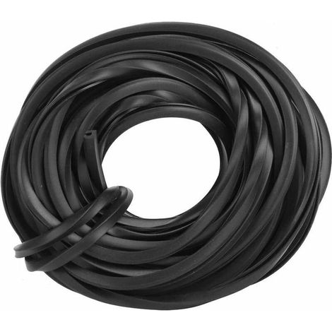 Joint de vitrage à Effet de Serre Noir, câble de Ligne de Bande de Caoutchouc à Effet de Serre, résistant à l\'usure et Durable, Accessoires de Serre pour Le scellage du Verre(10m) (1/4)