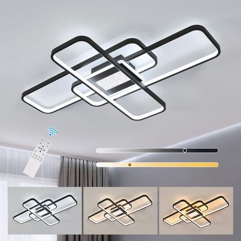 GOECO Dimmable LED Ceiling Lights,56W Square Light Fittings Ceilings with Remote Control/APP Control 3000K-6500K For Dining Room (1/5)