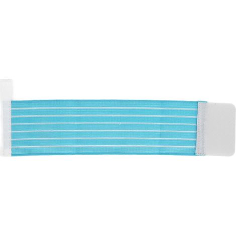 Bandes de poignet élastiques, résistantes, respirantes et confortables pour le sport, protégeant le poignet (bleues)