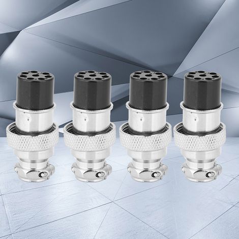 Lot de 100 connecteurs femelles BERM Aviation, filetage 8 trous, boîtier en acier inoxydable, 16 mm. (1/4)