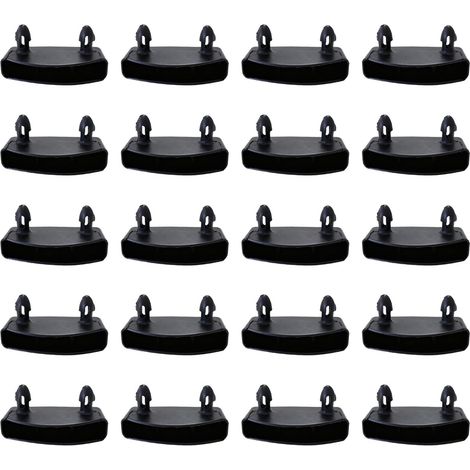 53 mm Supports pour Sommier à Lattes Embouts, Fixation Latte Sommier Embout de Latte, Lattes pour Rails Latéraux, Accessoires de Connexion pour Lit Double et Simple (1/5)