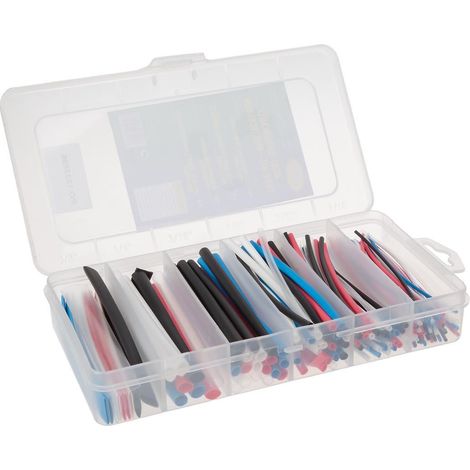 Velleman – Gaine thermorétractable multicolore 10 cm – Lot de 170 pièces – Ø1 à Ø9 mm – Rétro-rétractable à 90 °C – Ignifuge et étanche