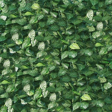 Arella Siepe Sintetica Artificiale 150x300 cm in PVC Ombreggiante Ranieri Foglie di Lauro (1/2)