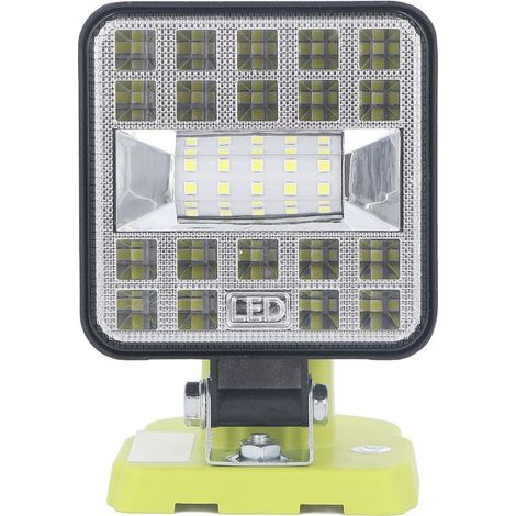 Lampe de travail LED, projecteur 1800 lm, pour Ryobi P189 P190 PBP002 PBP003 RB18L50 BPL1820, batterie lithium 18 V 14,4 V (1/5)