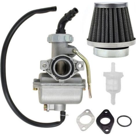 Carburateur Moto Aluminium - Compatible Kazuma Baja 50cc 70cc 90cc 110cc 125cc, Quad, Go-kart, Dirt Bike - Avec Filtre à Air et Raccord Essence - Haute Performance