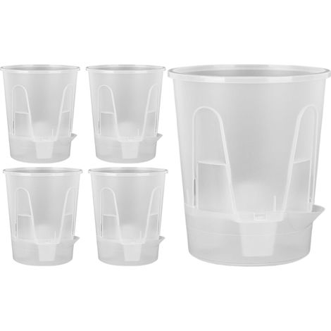 Übertopf 5 Stück Blumentöpfe modernes Pflanzgefäß Set für (1/5)