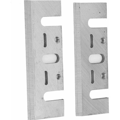 2 Pcs deux paires de lames de remplacement de rabot électrique manuel HSS pour raboteuses à bois (1/4)
