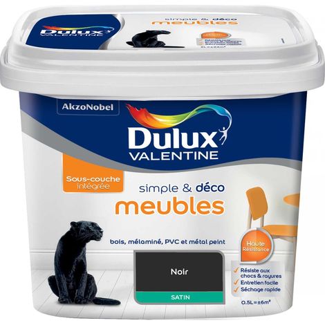 Peinture De Rénovation Simple & Deco Meubles Satin Blanc 0,5 L - Dulux Valentine