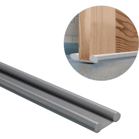 Guarnizione per porta in gommapiuma grigia sottoporta 95 cm. (1/5)