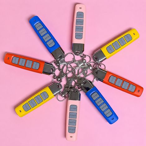 Télécommande copieuse sans fil 433 MHz boîtier rouge bouton gris 433m réf 5535 6,7 × 1,7 × 1,6 cm 30 g – Livraison gratuite (1/5)