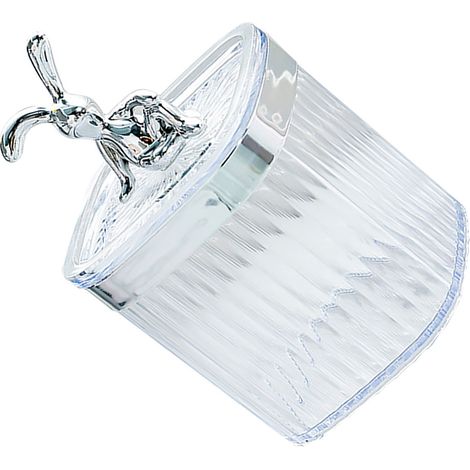 Portepic en plastique transparent grand capacité avec couvercle anti-poussière pour maison restaurant (1/5)