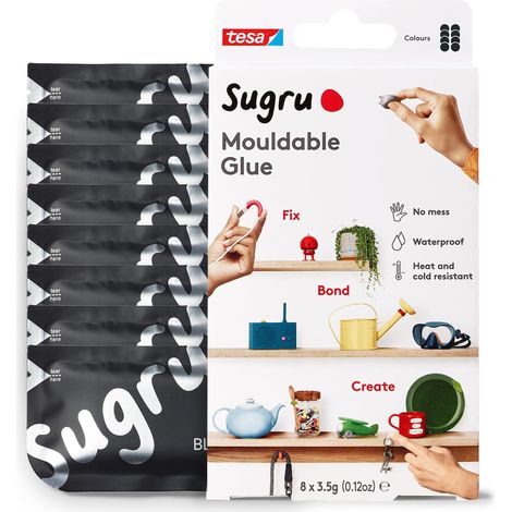 tesa Sugru formbarer Allzweckkleber 8Stk black